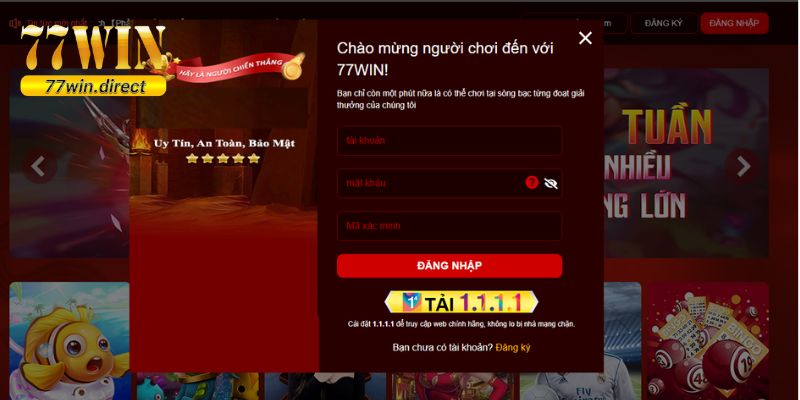 Đăng nhập trên trang website được đông đảo hội viên ưa chuộng